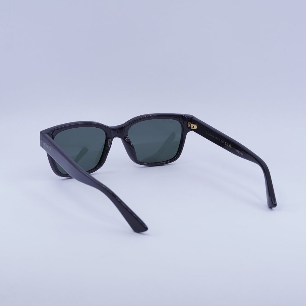 Gucci GG1716S 003 Sunglasses Grey Square Frame, Grey Lenses - Picture 9 of 11